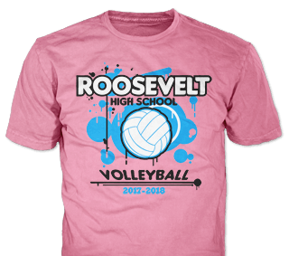 Volleyball Team custom t-shirt design