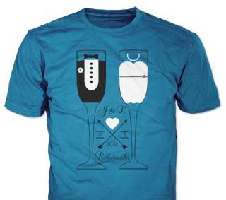 Wedding custom t-shirt design