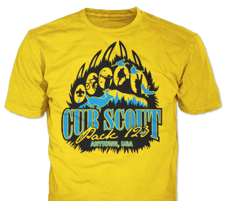 Cub Scout Pack custom t-shirt design