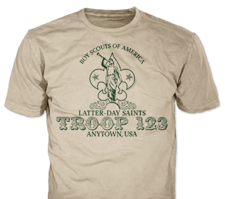 LDS Troop t-shirt design template