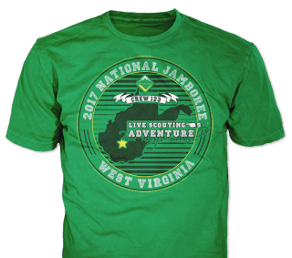 2021 BSA National Jamboree custom t-shirt design