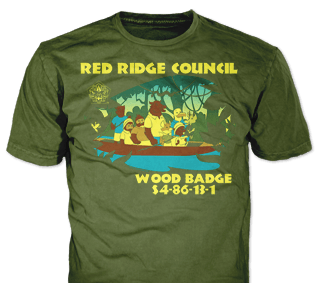 Wood Badge Course custom t-shirt design