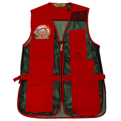 Full Mesh Shooting Vest Red Color