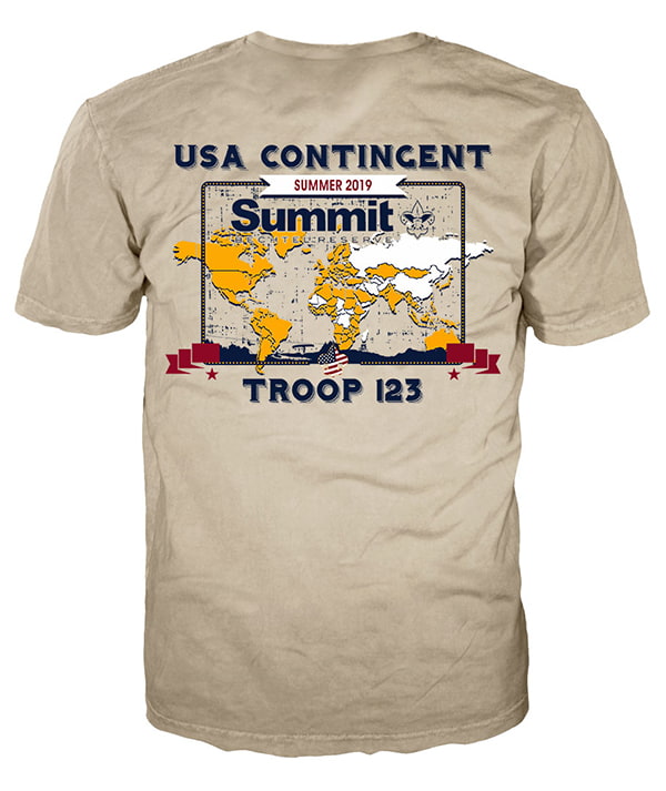World scout jamboree 2019 t-shirt design idea sp7263