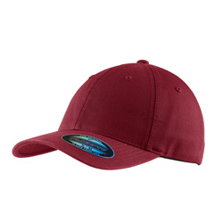 red flexfit cap