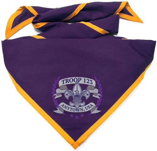 custom boy scout troop neckerchiefs