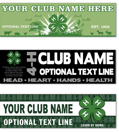 Custom 4-H Club Banners