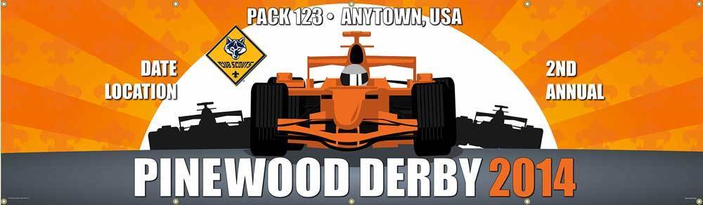 pinewood derby banner