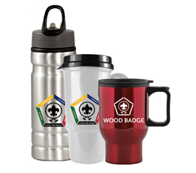 wood badge drinkware 