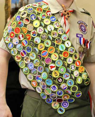 merit badge sash