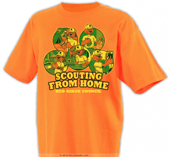 scouting from home council event t-shirt