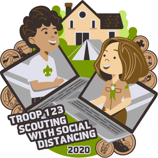 Troop scouting with social distancing design idea