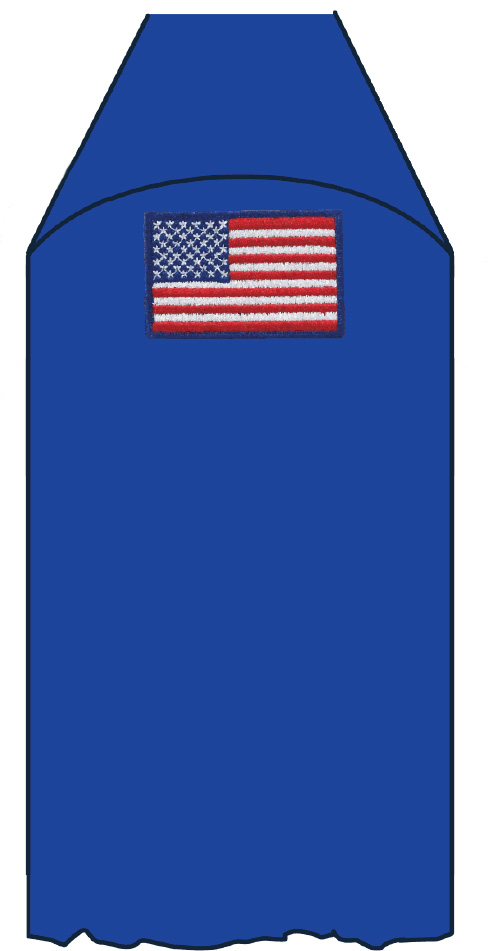 Cub Scout uniform placement American flag patch