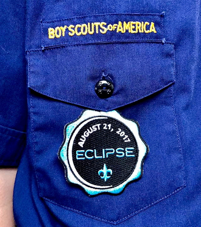 right pocket temporary patch on cub scout uniform