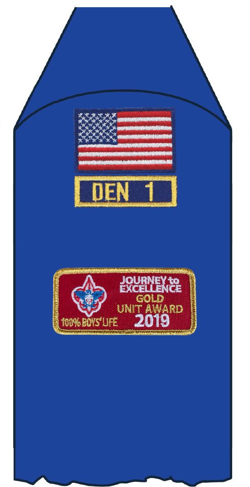 cub scout journey to excellence patch placement