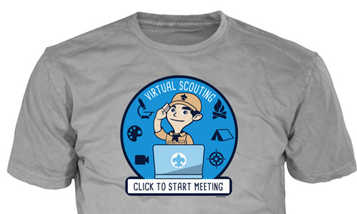 scouting from home virtual scouting t-shirt design