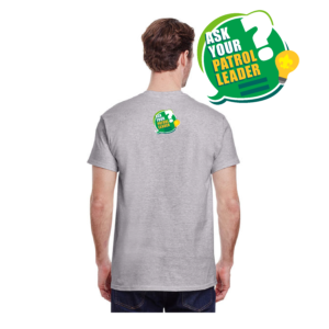 Ask Your Patrol Leader back print for a Scout t-shirt