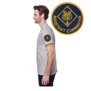 Assistant Cubmaster sleeve print for a Scout t-shirt