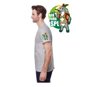 Ask Your Senior Patrol Leader sleeve print for a Scout t-shirt