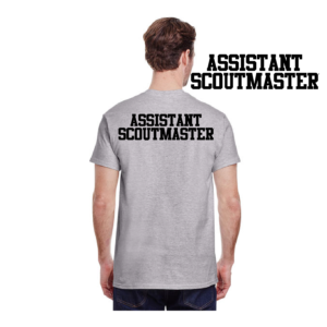 Assistant Scoutmaster back print for a Scout t-shirt