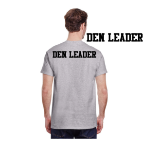 Den Leader back print for a Scout t-shirt