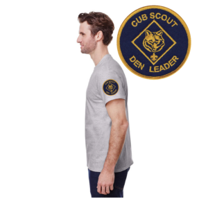 Den Leader sleeve print for a Scout t-shirt