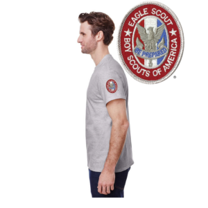 Eagle Scout sleeve print for a Scout t-shirt