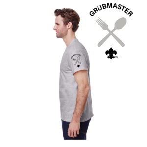 Grubmaster sleeve print for a Scout t-shirt