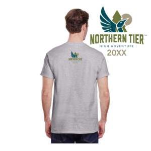 Northern Tier back print for a Scout t-shirt