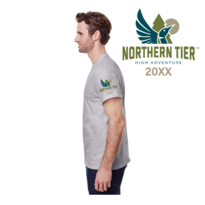 Northern Tier sleeve print for a Scout t-shirt