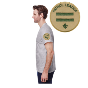 Patrol Leader sleeve print for a Scout t-shirt