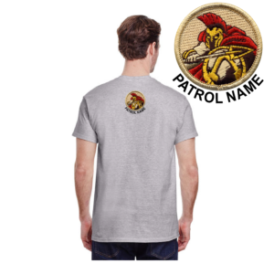 Patrol Patch back print for a Scout t-shirt