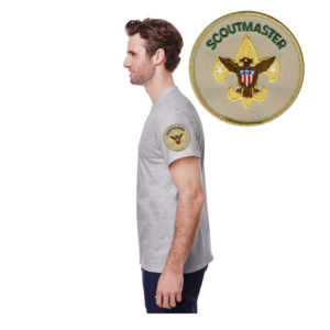 Scoutmaster sleeve print for a Scout t-shirt