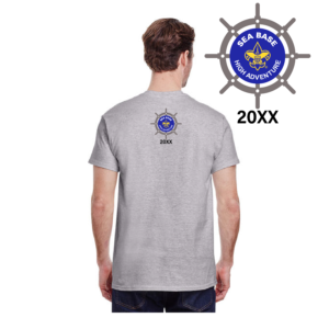 Sea Base back print for a Scout t-shirt