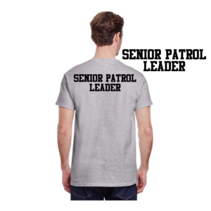 Senior Patrol Leader back print for a Scout t-shirt
