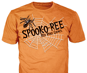 Spooky Themed Scout Camp custom t-shirt design