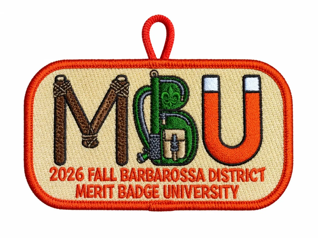 Custom merit badge university patch