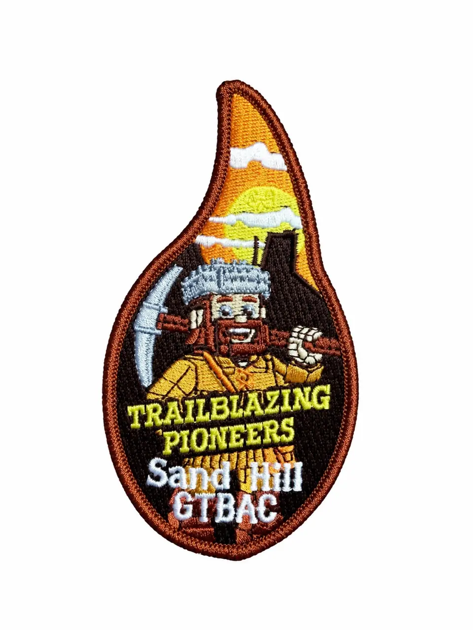 Custom Trail Blazing Pioneers Troop patch