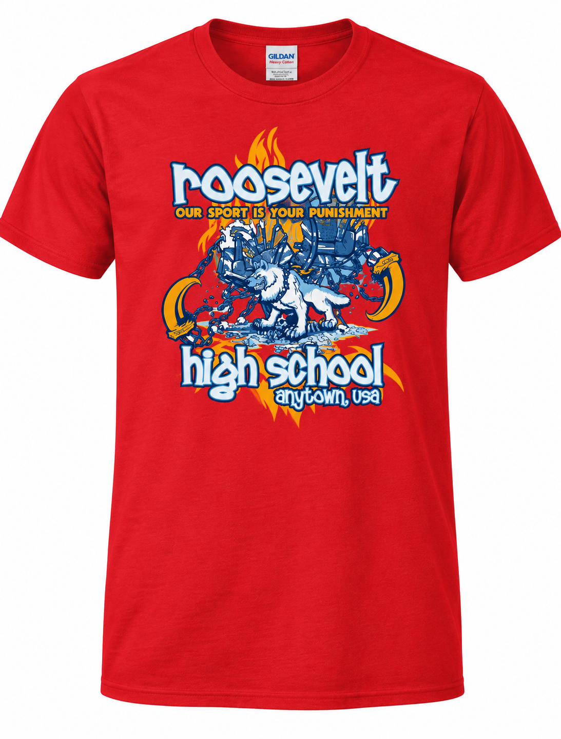 B110 100% cotton custom t-shirt example