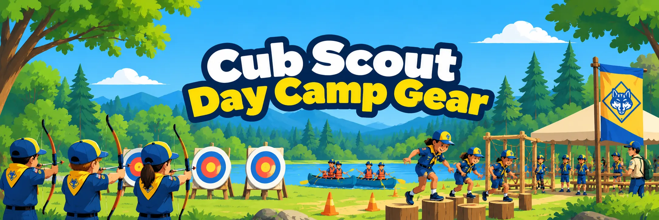 Cub Scout day camp t-shirts, patches and camp gear for Scouting America councils