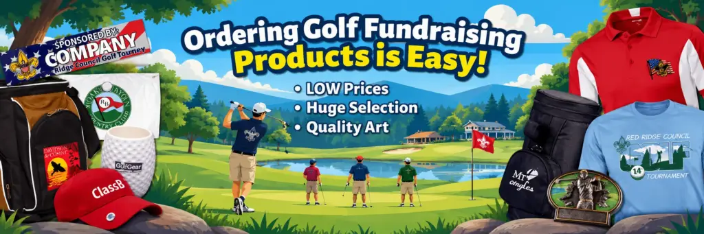 Scout council golf tournament fundraiser products