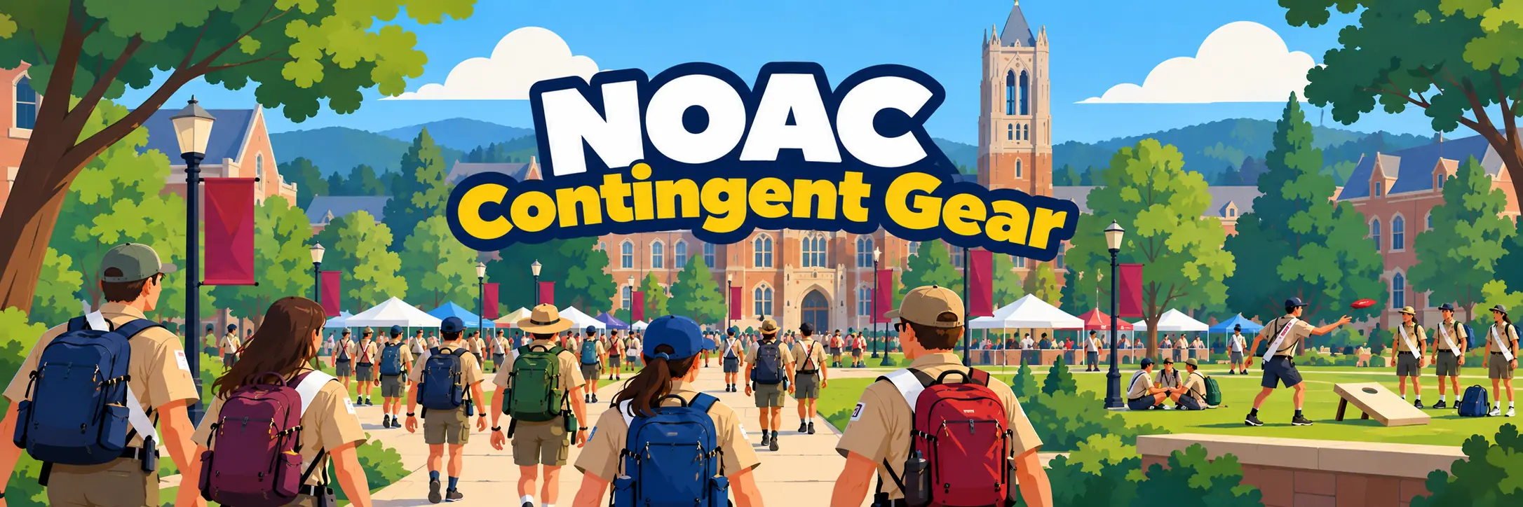 NOAC contingent patches, t-shirts and lodge gear for Order of the Arrow lodges