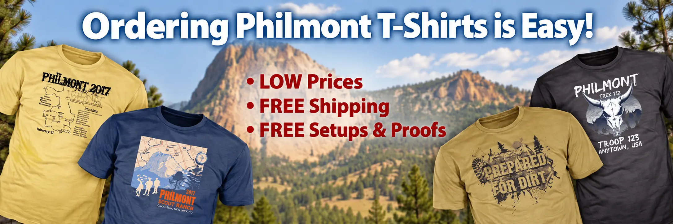 Custom Philmont trek t-shirts from ClassB