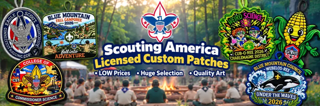 Scouting America custom patches for council camps and events