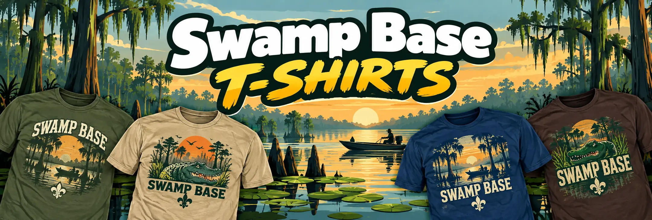 Custom Swamp Base crew t-shirts from ClassB