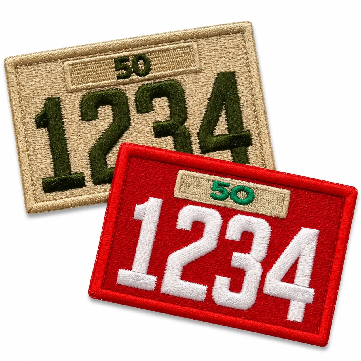 One-piece Scout Troop and Cub Scout Pack unit numeral patches
