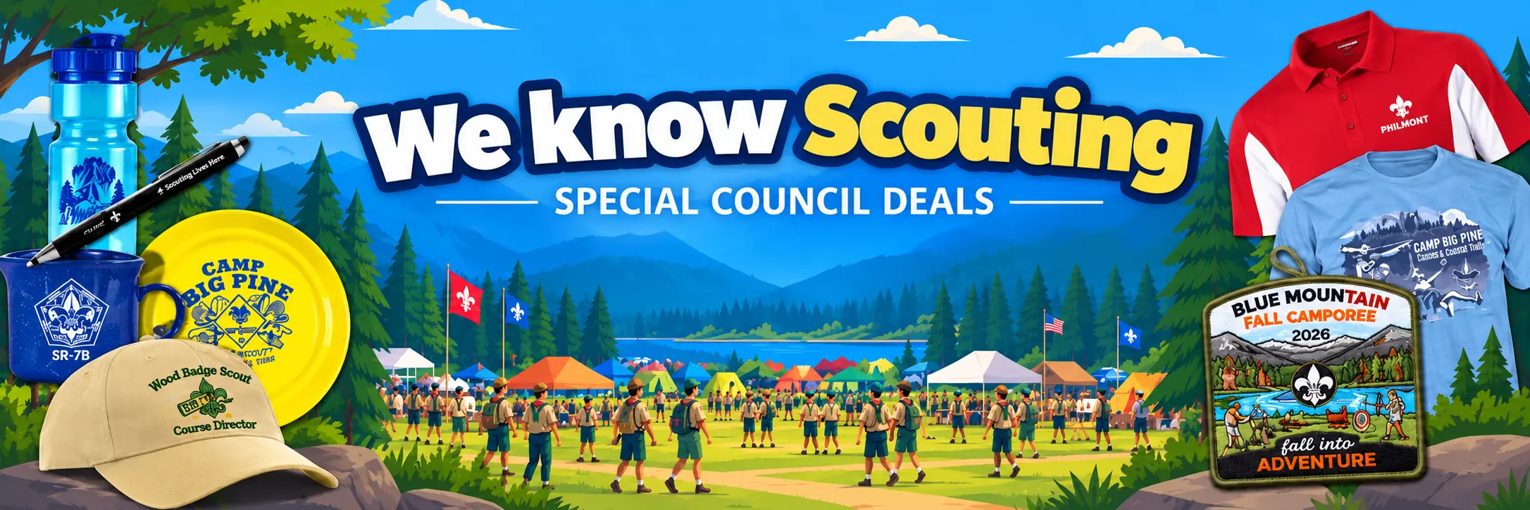 We know Scouting: special council deals on custom t-shirts, patches and promotional products