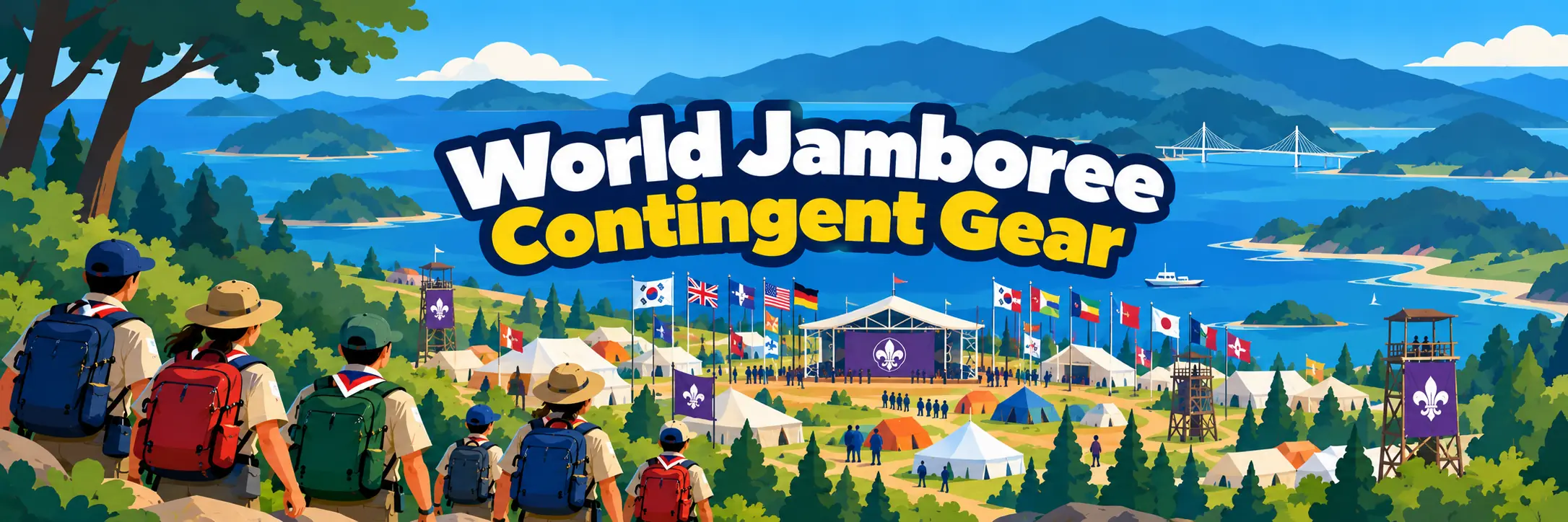 World Jamboree contingent patches, t-shirts and gear for Scouting America units and councils