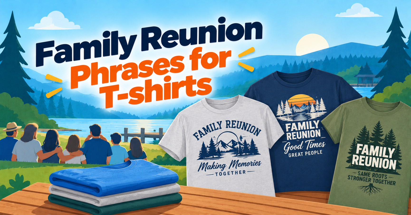 Family reunion phrases for t-shirts