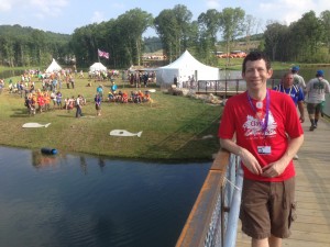 ClassB CEO Eric Crossing the Bridge to Brownsea Island